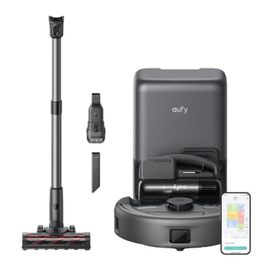 Anker Eufy (ユーフィ) Robot Vacuum 3-in-1 E20 (ロボット掃除機)【自動ゴミ収集ステーション/スティック掃除機/ハンディクリーナー/毛絡み除去システム/障害物回避/アプリ操作/落下・衝突防止 / 最大24ヶ月保証】